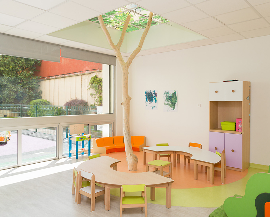 Design d’intérieur pour crèches – aménagement sur mesure des espaces d’activités et jeux