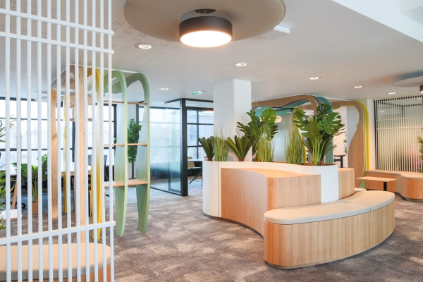Aménagement d’espaces professionnels lumineux et végétalisés