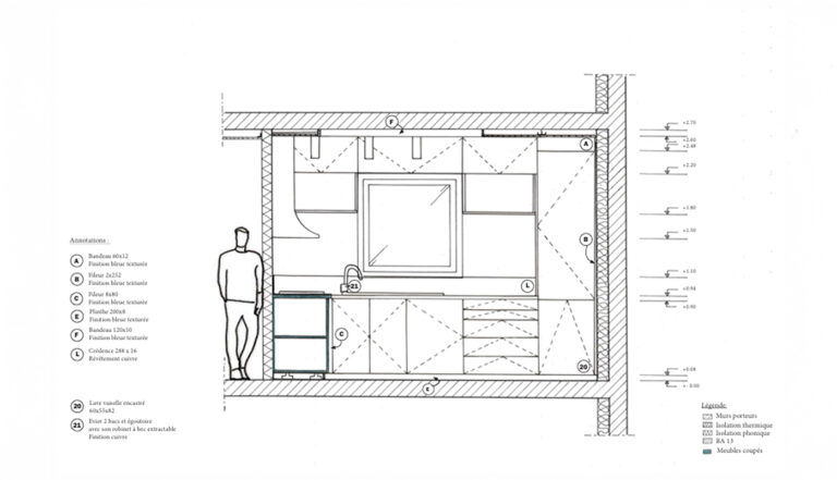 Dessin plan d'architecte